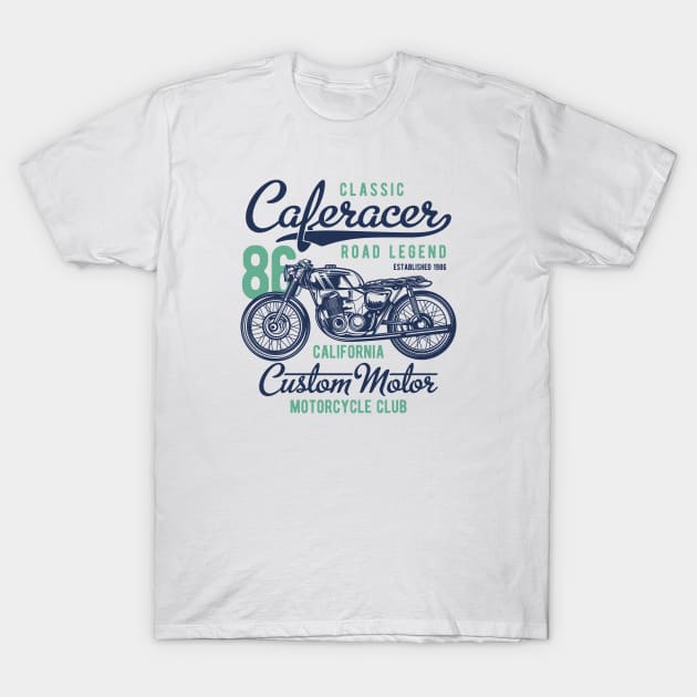Classic caferacer T-Shirt by Design by Nara